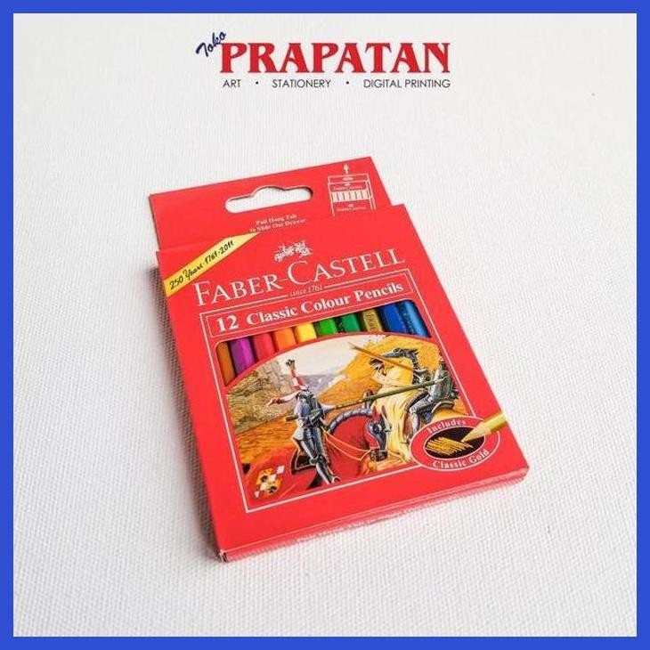 

( SEKOLAH / LUKIS ) DISCOUNT PENSIL WARNA FABER CASTELL CLASSIC 12 WARNA KECIL (SENI / MENGGAMBAR / ART / KERAJINAN ) PRIVASI AMAN