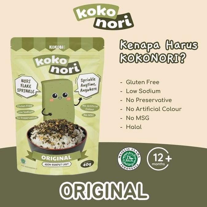

JH8 KOKOBI Koko Nori 40g - Abon Rumput Laut Tabur - Seaweed Flake - Nori Sprinkle - Kokonori - Abe Food