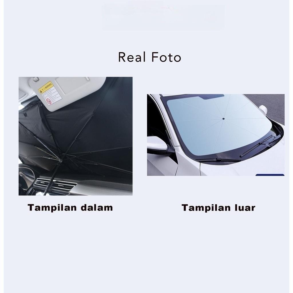 Payung Pelindung Anti Panas Mobil Kaca Depan / Umbrella Sunshade/Payung Mobil Anti Panas