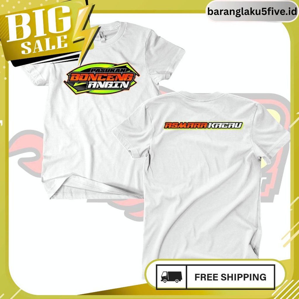 Baju Kaos Distro Pasukan Bonceng Angin Asmara Kacau Siap Kirim