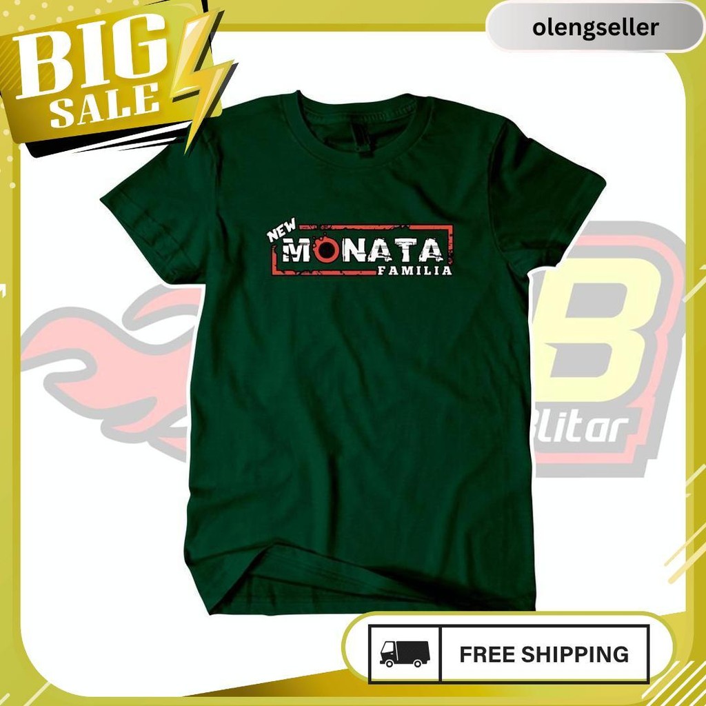 Kaos New Monata - Kaos Distro Katun Pria Pallapa Ramayana Dhehan Gratis Ongkir