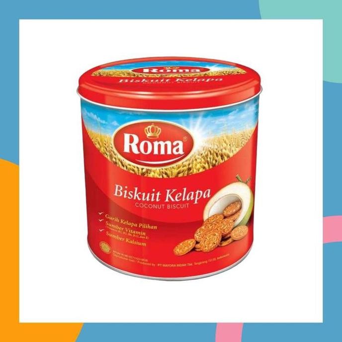 

ROMA KELAPA BISKUIT 345G BISCUITS COCONUT KEMASAN KALENG