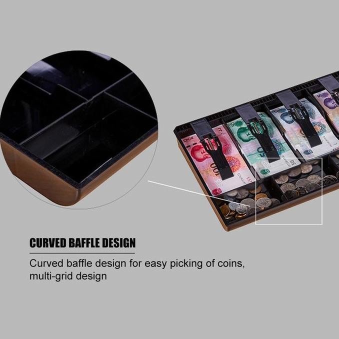 

Laci uang Kasir / Money cash tray 5 Sekat / Cash Drawer Laci Kasir Laci Uang Black LJ