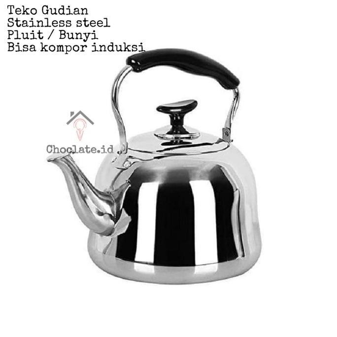 Murah Teko Stainless Steel Gudian Pemanas Air / Kettle / Ketel / Bunyi