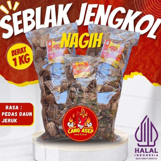 

SEBLAK JENGKOL PEDAS DAUN JERUK 1BAL-Cang Asep Food Snack Cemilan Makanan Pedas keripik
