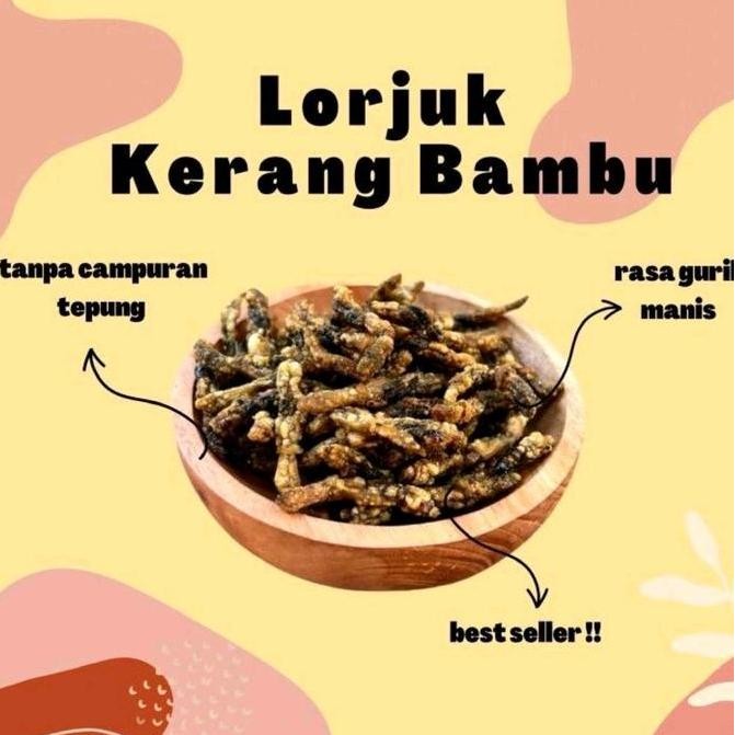 

(Oleh Oleh Surabaya) Keripik Lorjuk/Kerang Bambu Gurih Manis 250gr