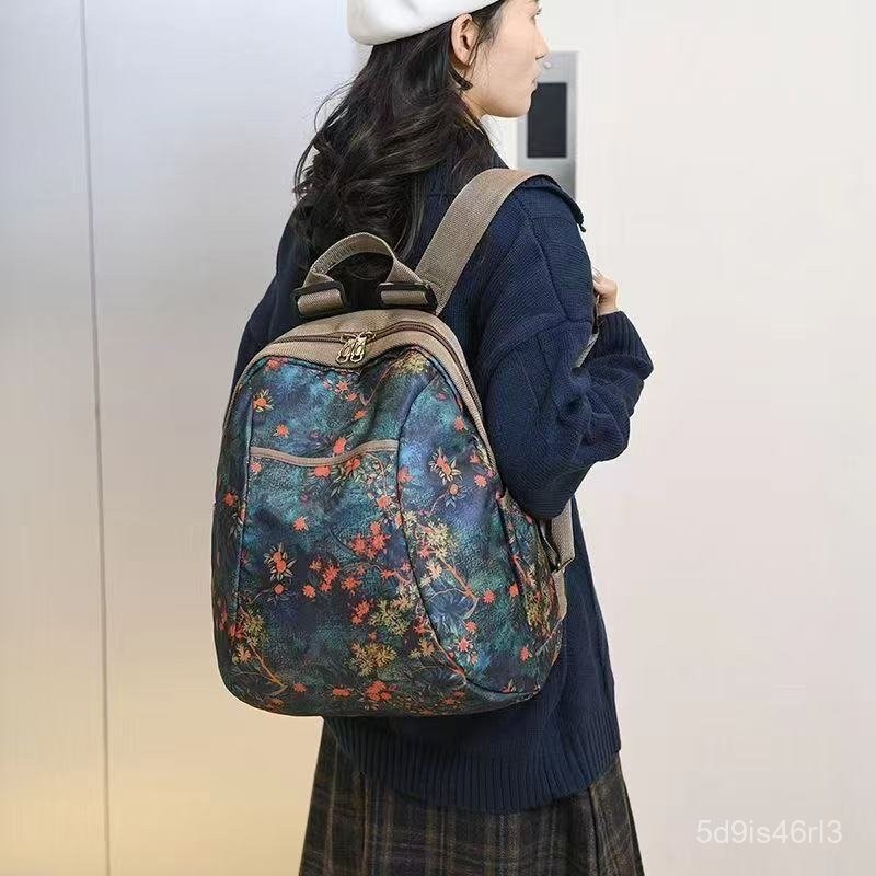 Ransel Perjalanan Tas Bahu Ganda Serbaguna Wanita Ringan Kapasitas Besar