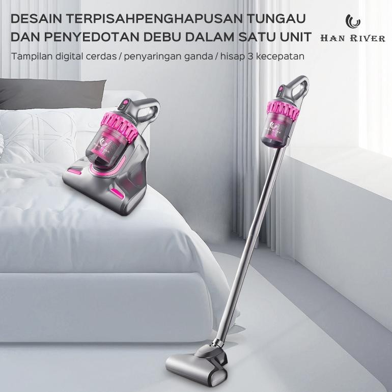 NEW HAN RIVER Vacuum Cleaner 25000Pa 2 in 1 With UV Anti-mite Vacuum Cleaner Kasur [terbaik][terlari
