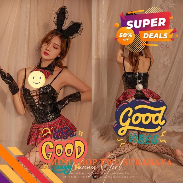 SET SEXY COSPLAY CUSTOM + SEKSI G STRING BUNNY MINISHOPTWOSBY