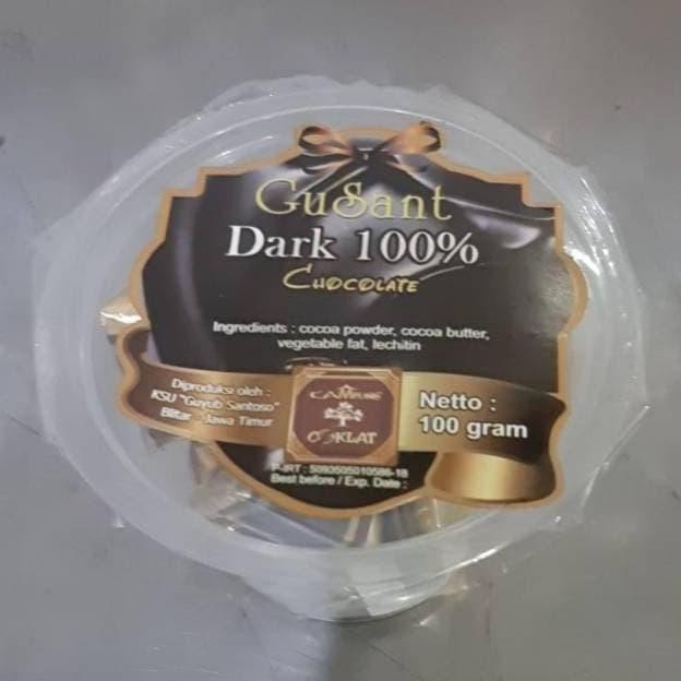 

Coklat CokelatGuSant Dark 100% Chocolate Cup 100gr-Kampung Coklat Blitar
