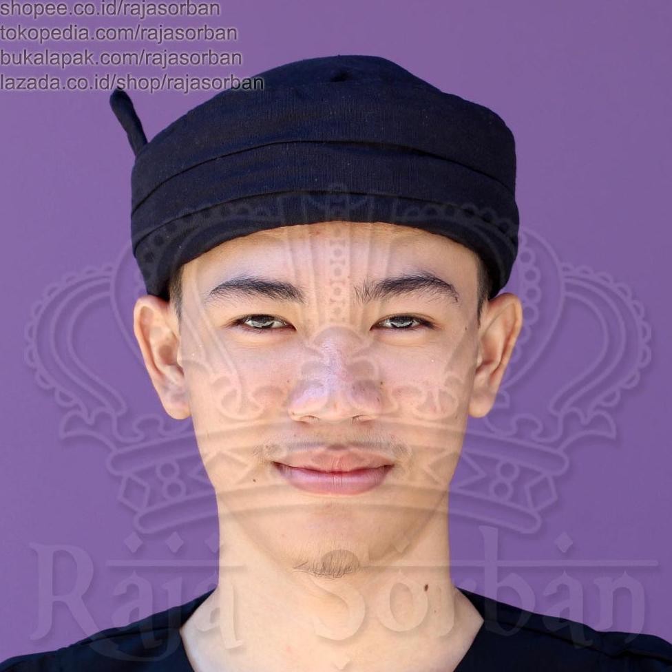 Iket Sunda Premium Candra Sumirat Hitam - Blangkon Sunda Iket Totopong Bendo Candra Sumirat Hitam Di