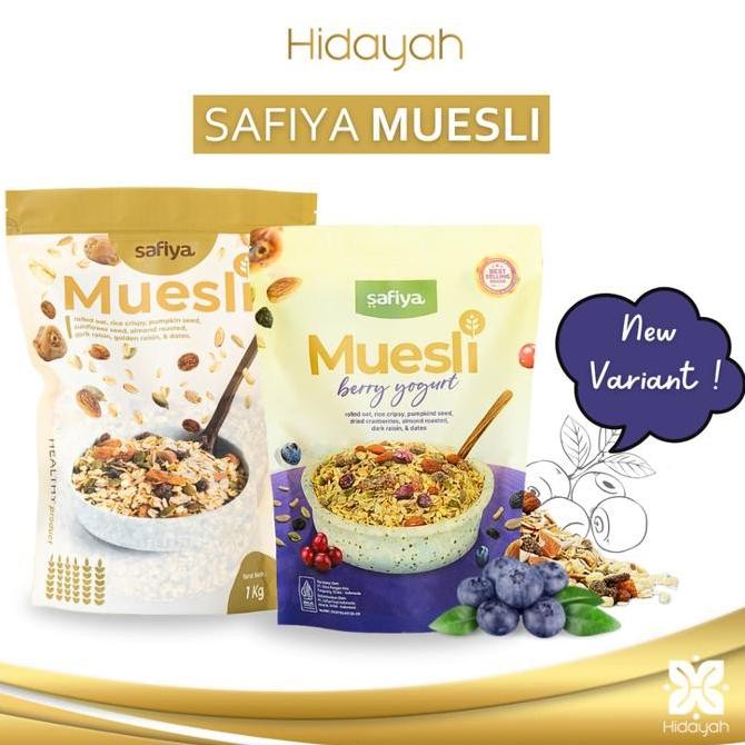 

Muesli 1 Kg Safiya With Almond | Muesli Safiya Sereal Sarapan Oat Dried Fruit