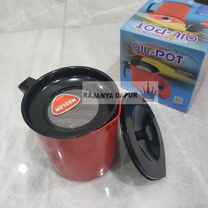 TEMPAT PENYIMPANAN MINYAK& SARINGAN OIL POT MASPION ( TEMPAT MINYAK)