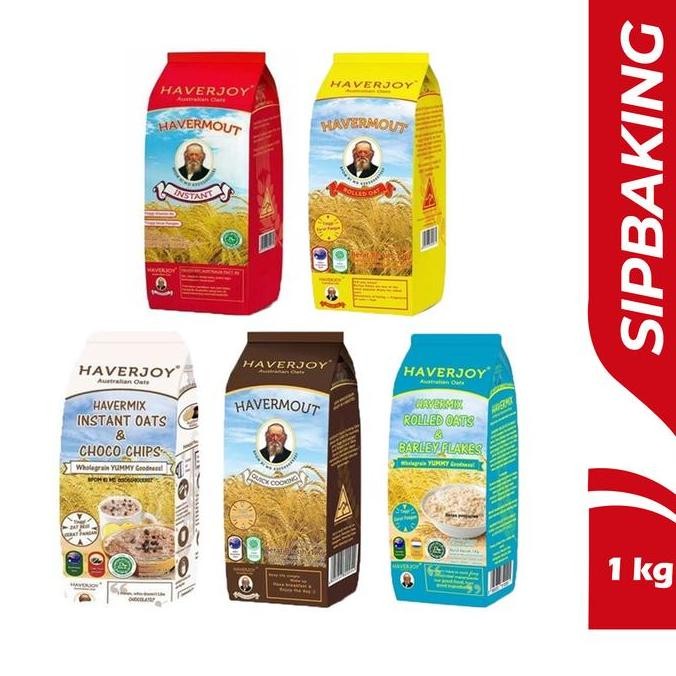 

Haverjoy Oatmeal 1kg Australian Oat Havermout Instan Rolled Quick