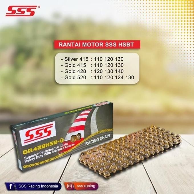 Rantai Motor SSS 415 428 520 HSBT