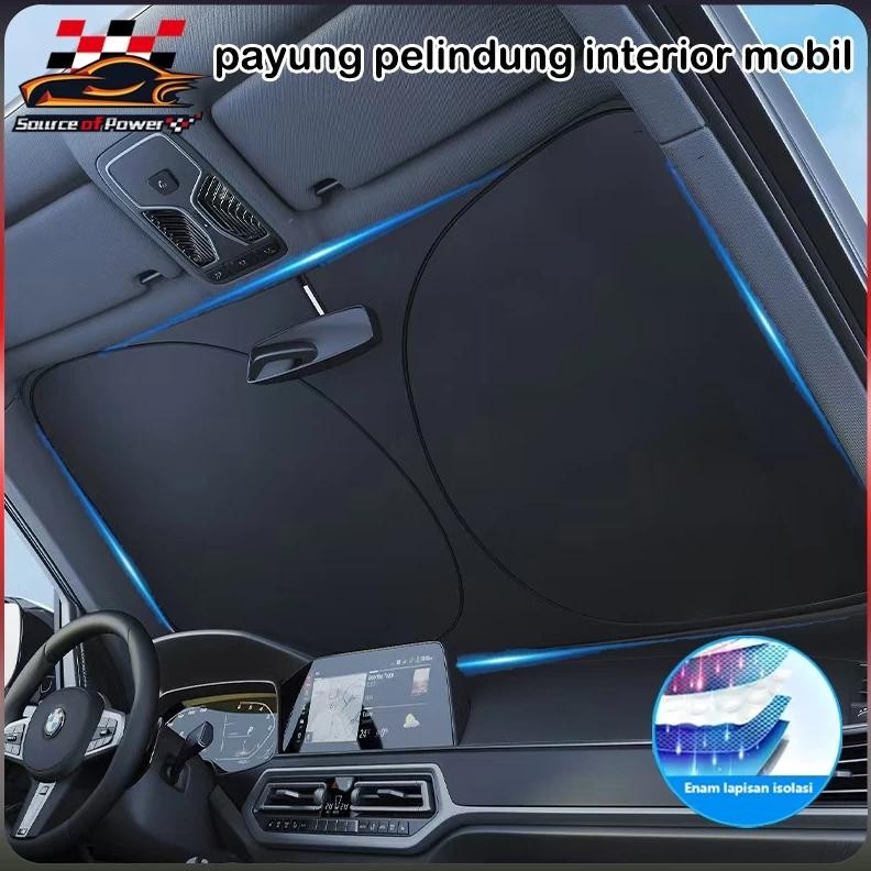 payung mobil anti panas penutup kaca mobil anti tutup kaca mobil depan anti panas AST