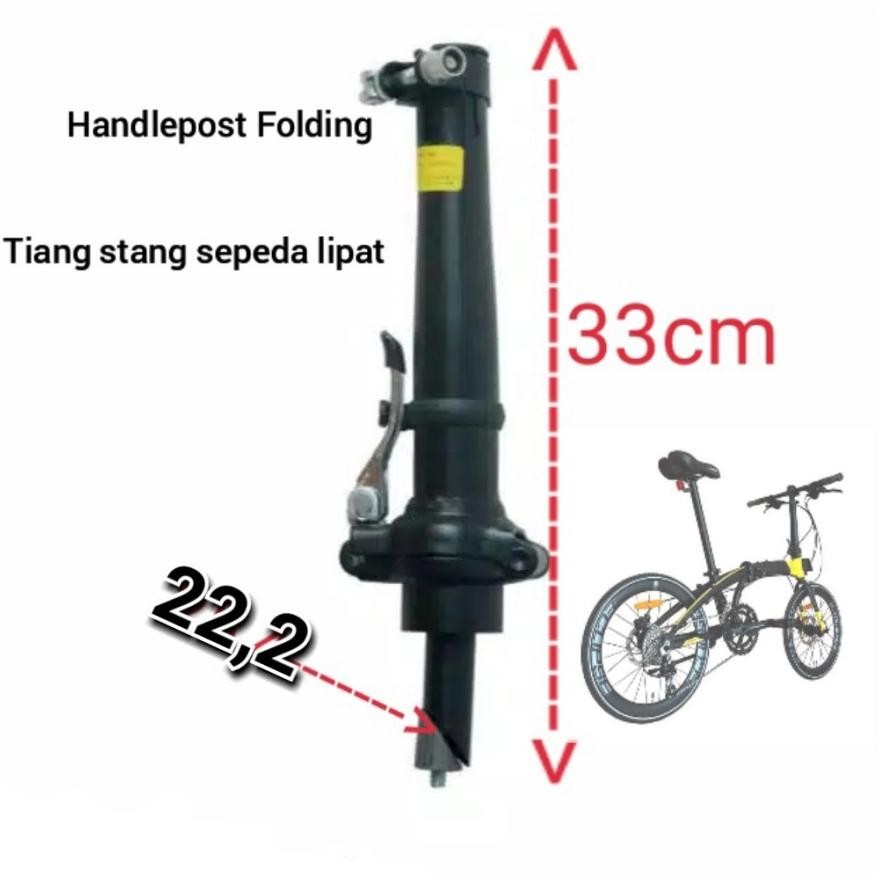 Murah Handle Post Tiang Stang Sepeda Lipat Insert Standar 22,2 Dan Insert Oversize 2,4 Model Fork Dr