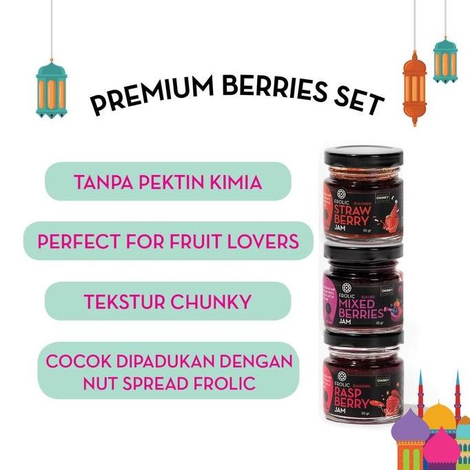 

FROLIC Premium Triple Berries Gift Set - Raspberry, Blueberry, Strawberry