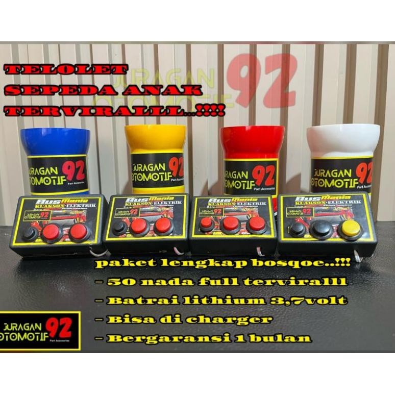 Murah Klakson Sepeda Basuri / Klakson Sepeda Charger / Klakson Telolet Sepeda