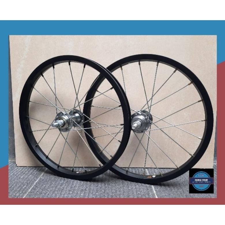 Murah Wheel Set Sepeda Ukuran 16 Velg Jadi Pelk Jadi 16 Velg 16 Siap Pakai Wheel Set Sepeda Lipat Bm