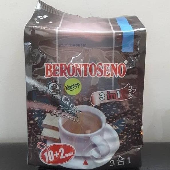 

Kopi Berontoseno 3-in-1 Pak (kopi + gula + krimer) isi 12 pcs