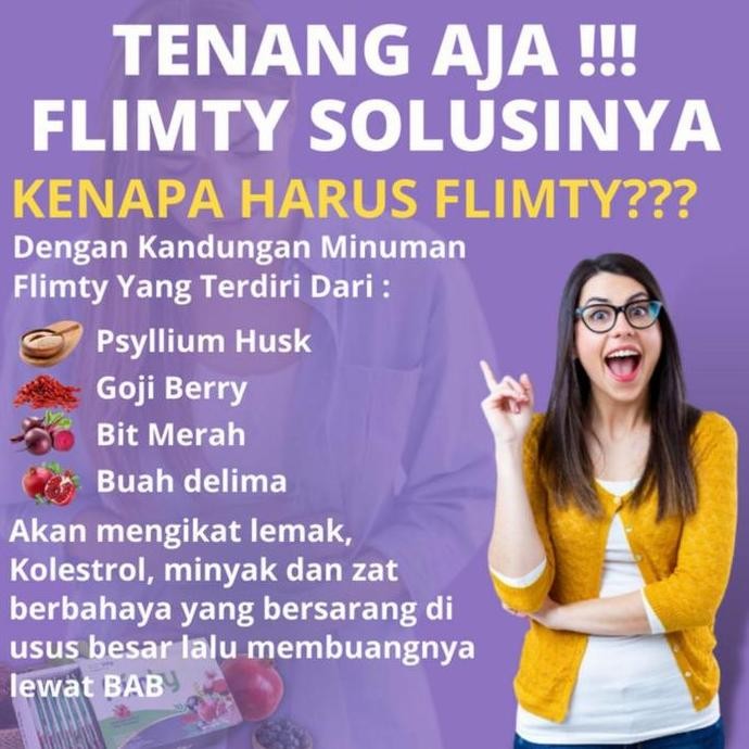 

Flimty fiber isi 1 box (16 Sachet) New Promo