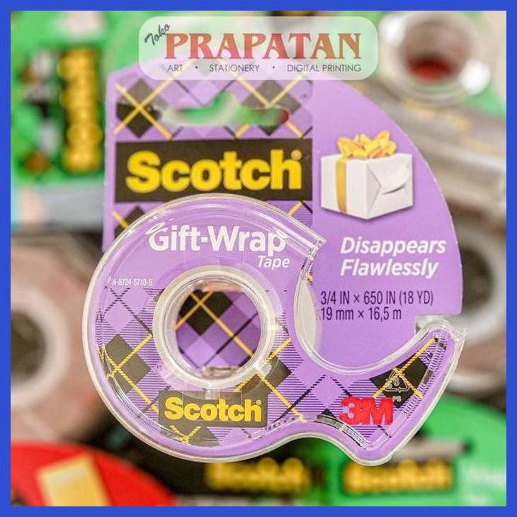

( SEKOLAH / LUKIS ) READY SCOTCH GIFT WRAP TAPE | ISOLASI BENING | SELOTIP (SENI / MENGGAMBAR / ART / KERAJINAN ) PACKING AMAN