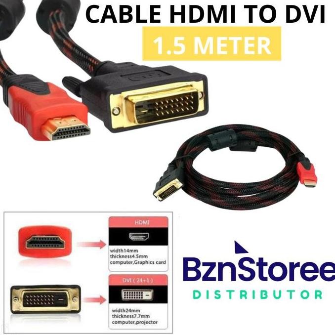 $$$$] KABEL DVI D 24+1 TO DVI D 24+1 PANJANG 1.5 METER / CABLE DVI D 1.5M 24+5