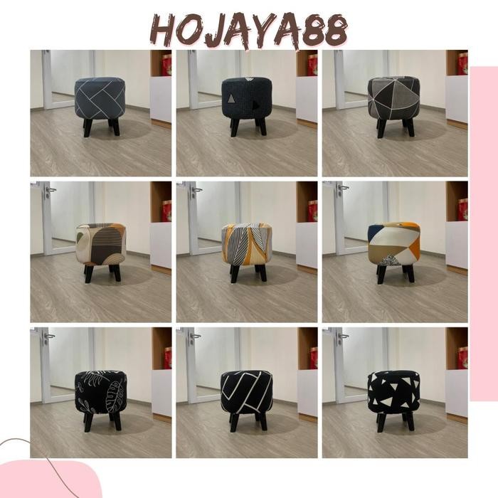 sarung stool bulat / cover stool bulat / penutup stool bulat