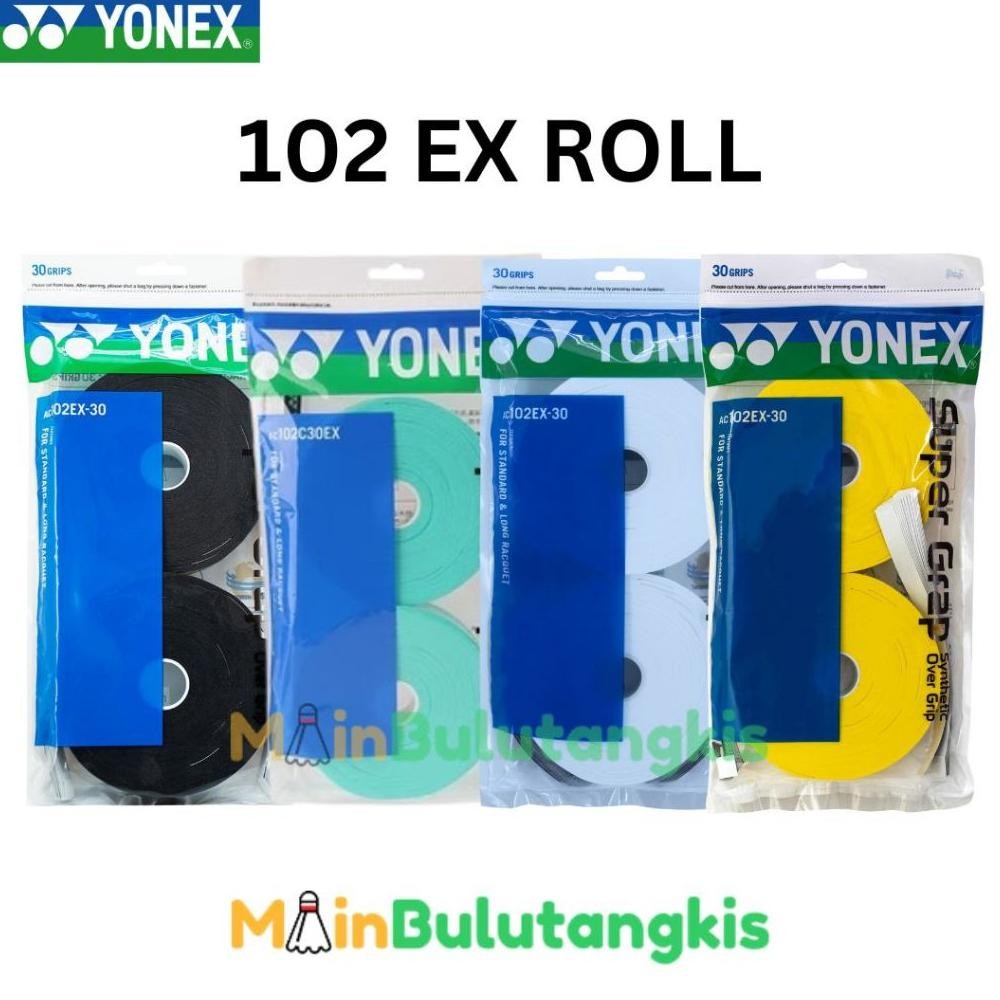 NEW Grip Raket Badminton Yonex AC 102 EX Roll Original - 15 Pcs / Roll [terbaik][terlaris]