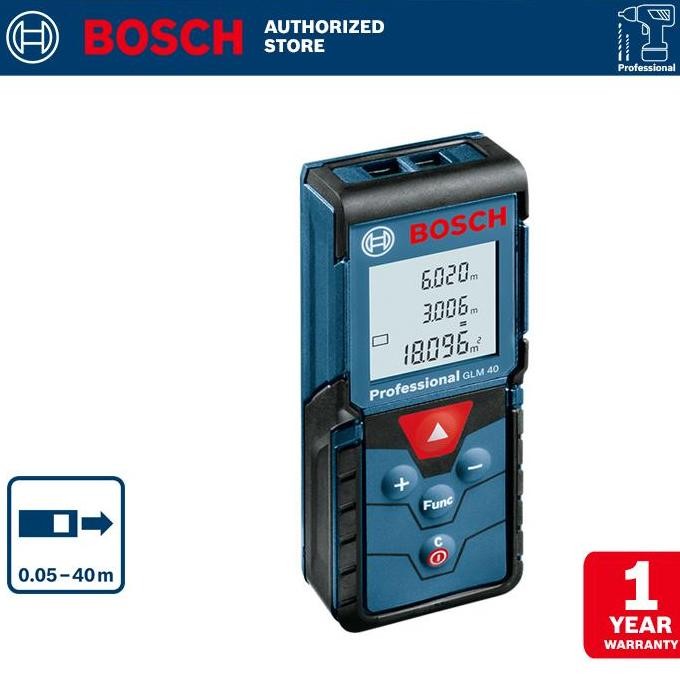 

Sale Bosch Laser Distance Meter / Pengukur Jarak Laser 40Meter Glm 40
