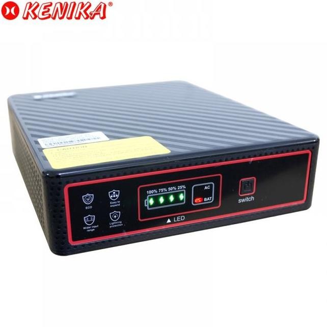 Kenika Portable Mini Ups Dc Poe 16Mah 60Watt Max Lithium Lifepo4 Poe60L Router Em Cctv Dll