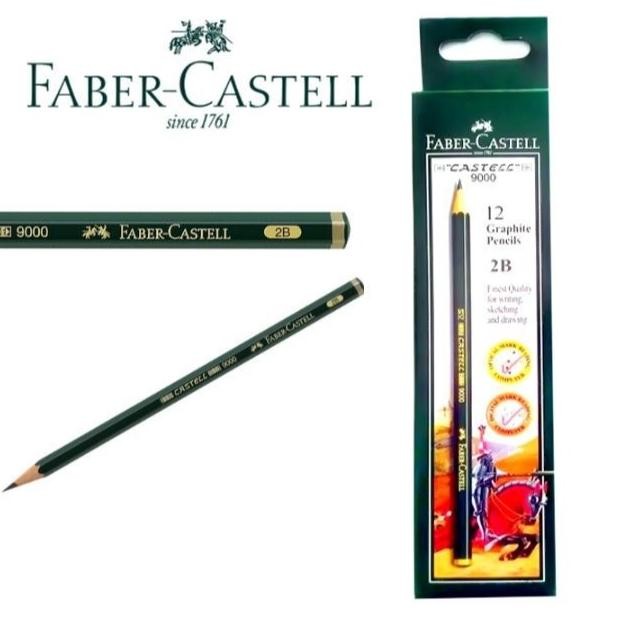 

PENCIL KAYU FABER CASTELL 9000 2B DiM