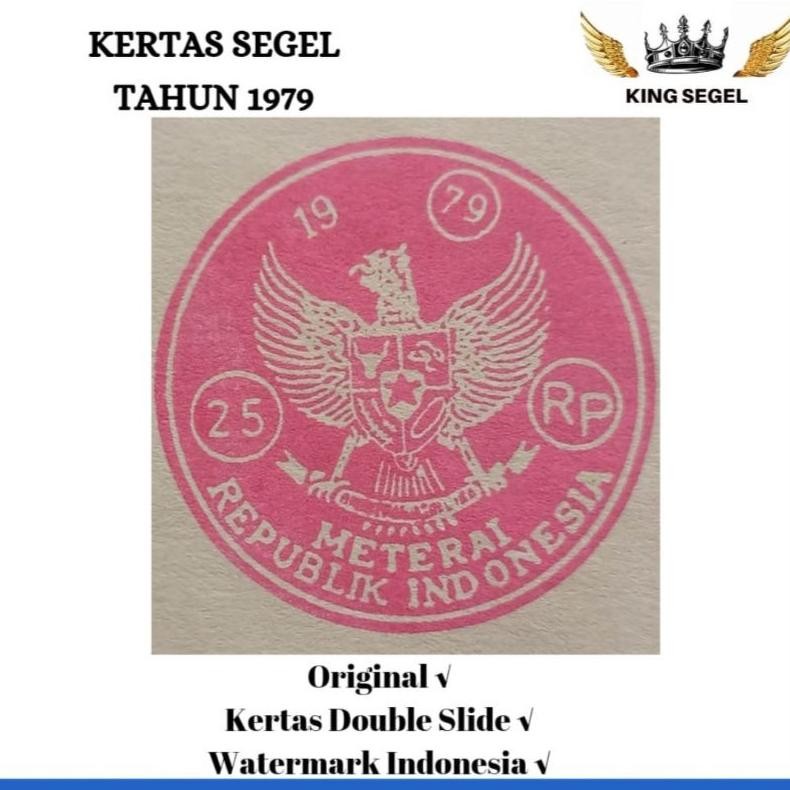 

Kertas Segel Tahun 1979 Double Asli DiM