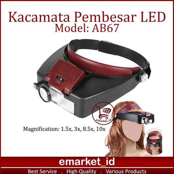 

Sale Kacamata Pembesar Led Ab67 / Kaca Mata Servis / Lampu Reparasi
