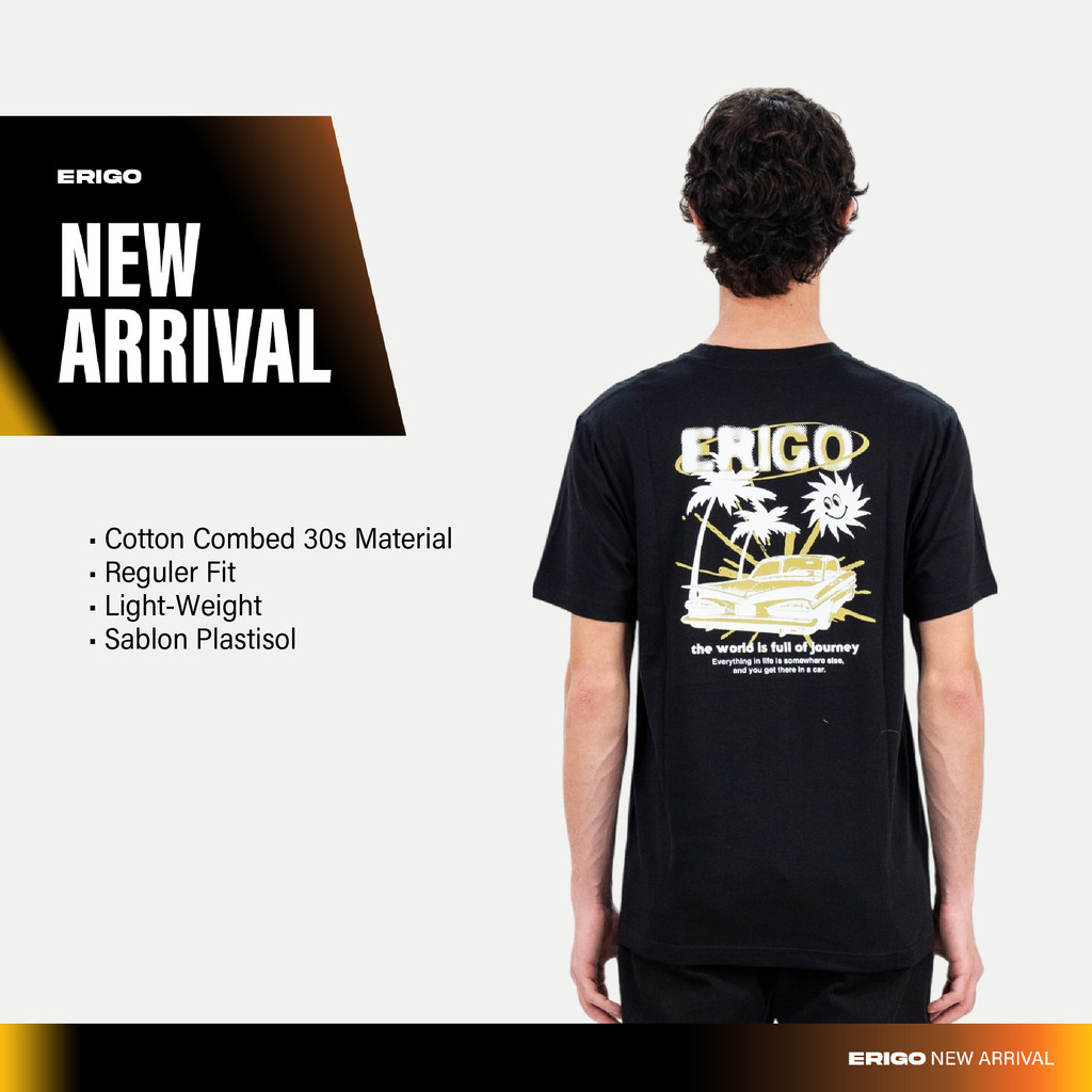 ORI Erigo T-Shirt Wade Black - Kaos Unisex