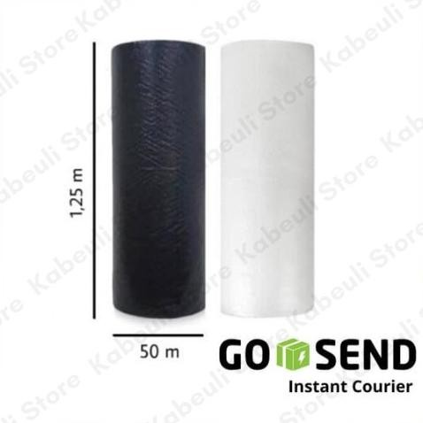 

BUBBLE WRAP Warna Bening Hitam Per Roll 1,25m x 50m Gosend Cimahi DiM