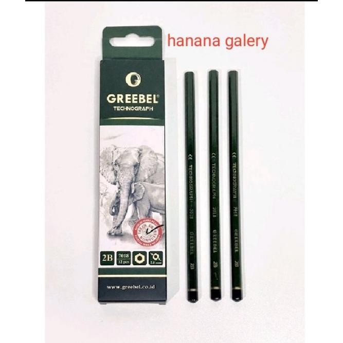 

Pensil GREEBEL technograph 2B kualitas no 1/ 1pak DiM