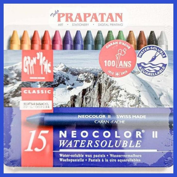 

( SEKOLAH / LUKIS ) READY CRAYON CARANDACHE NEO COLOR 2 (15 WARNA) (SENI / MENGGAMBAR / ART / KERAJINAN ) SIAP KIRIM