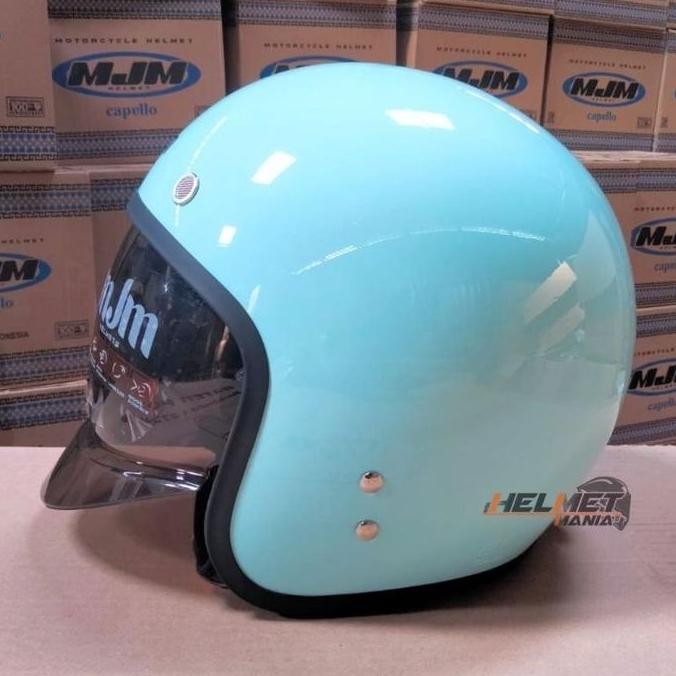 New Helm Mds Magnum Solid Retro Half Face Kekinian Sni Mjm Capello Warna Komplit Bisa Untuk Sanmory