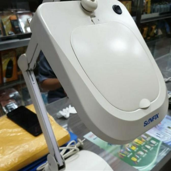 

Sale Kaca Pembesar Magnifying Lamp Lampu Sanfix Sm-75-5B Base 5X Pembesaran