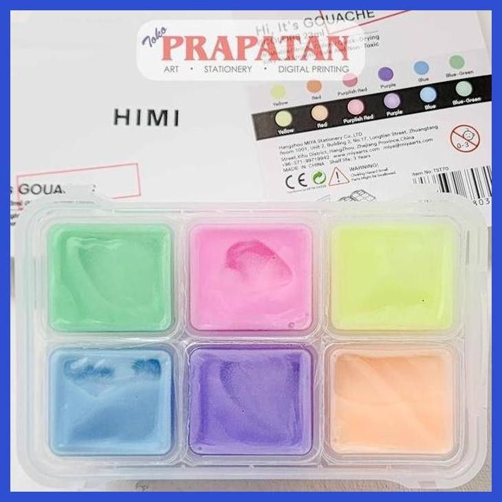

( SEKOLAH / LUKIS ) READY MIYA HIMI GOUACHE GLOW IN THE DARK 6X23ML | CAT GOUACHE (SENI / MENGGAMBAR / ART / KERAJINAN ) PRIVASI AMAN