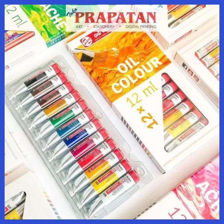 

( SEKOLAH / LUKIS ) READY TALENS OIL COLOUR SET 12X12ML / CAT MINYAK SET TALENS (SENI / MENGGAMBAR / ART / KERAJINAN ) SIAP KIRIM