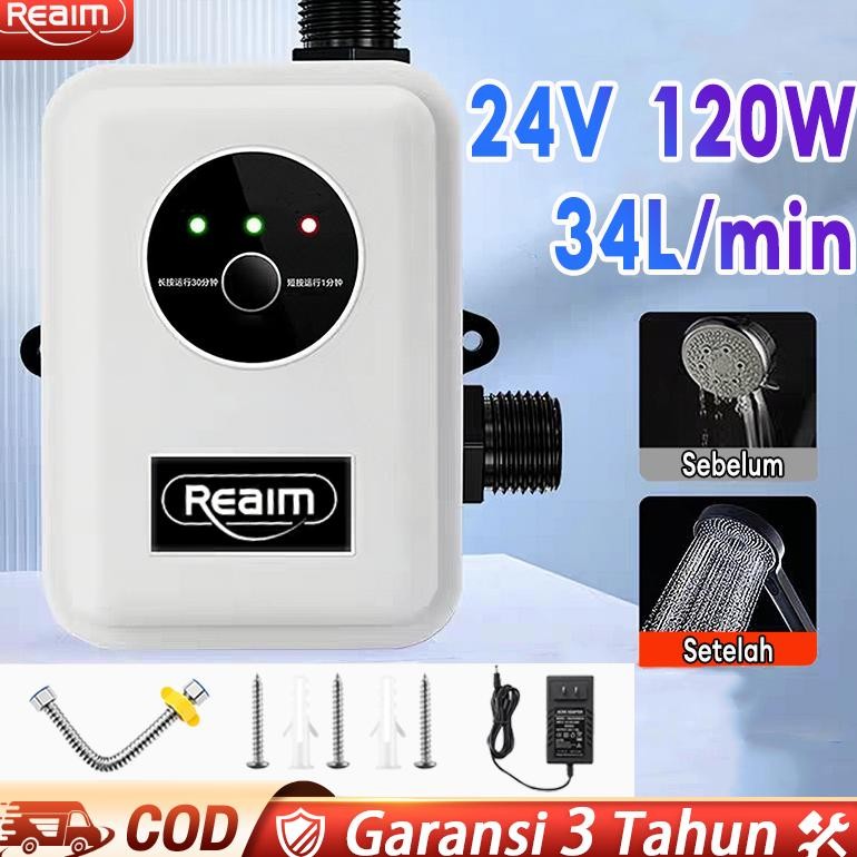 NEW Pompa Pendorong Air Otomatis 120Watt Mesin Pendorong Air Shower 35L/min Booster Water Heater Pom