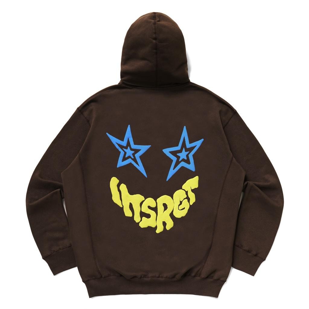 Insurgent Club -Heavyweight Shine Hoodie Brown 330Gsm Termurah Best Quality 100% Original