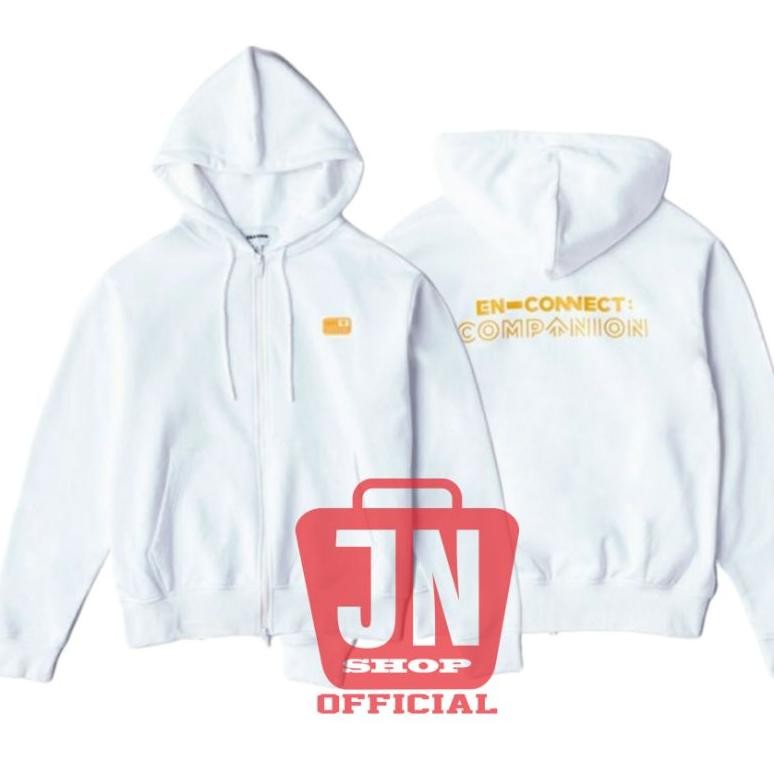 Jaket Hoodie Engene Jungwon Companion Sablon Belakang + Logo Depan