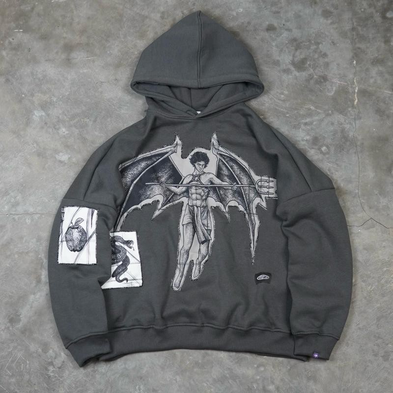 Oversized Boxy Cut Hoodie | Fiend | Poseidon Reprisal Termurah Best Quality 100% Original