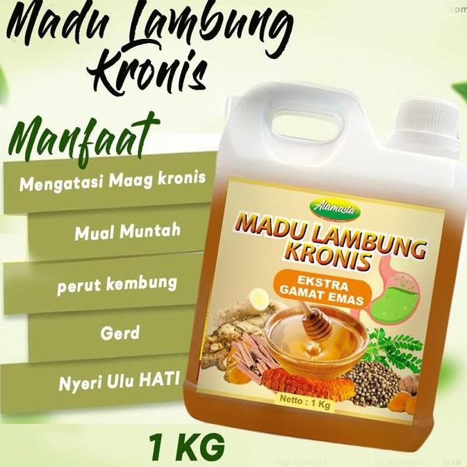

NEW Alamasta Madu Lambung Kronis 1 KG Madu Spesialis Maag dan Asam Lambung READY