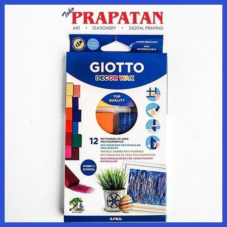 

( SEKOLAH / LUKIS ) PROMO GIOTTO RECTANGULAR DECOR WAX CRAYON BLOCK (SENI / MENGGAMBAR / ART / KERAJINAN ) GOOD QUALITY
