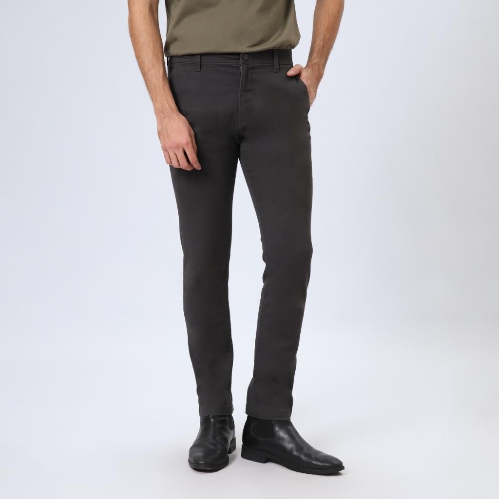 Edwin Jeans - Ferando Dark Grey Celana Chino Panjang Pria Slim Fit Terlaris Best Quality 100% Origin